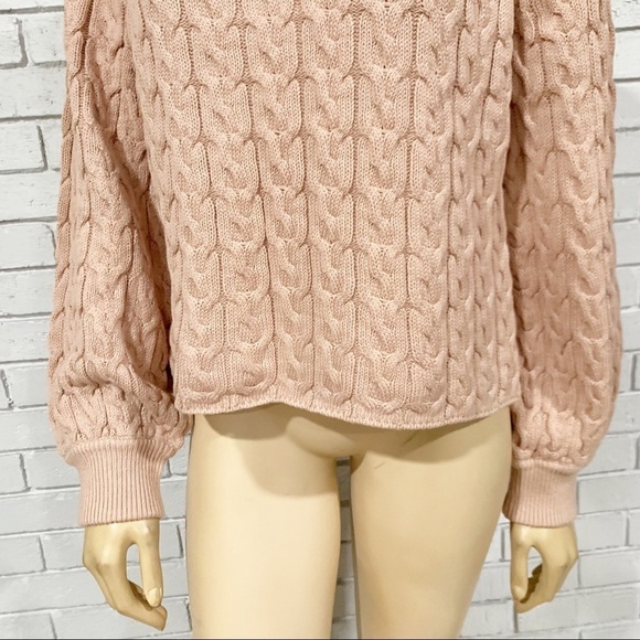 J. Crew Relaxed-Fit Cable-Knit Crewneck Sweater - Picture 3 of 10